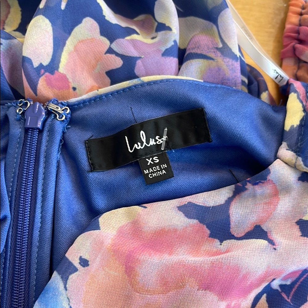 Lulus Floral Print Long Sleeve Mini Dress - Picture 3 of 4